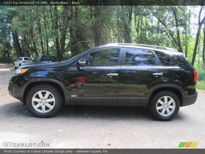 Ebony Black / Black 2013 Kia Sorento LX V6 AWD
