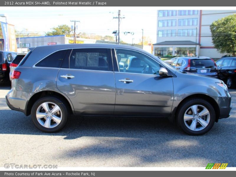 Polished Metal Metallic / Taupe 2012 Acura MDX SH-AWD