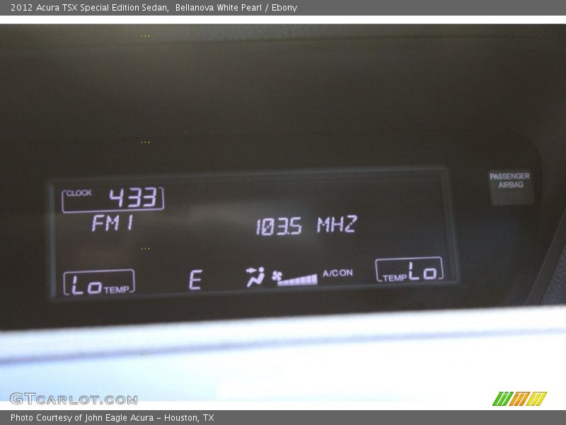 Bellanova White Pearl / Ebony 2012 Acura TSX Special Edition Sedan