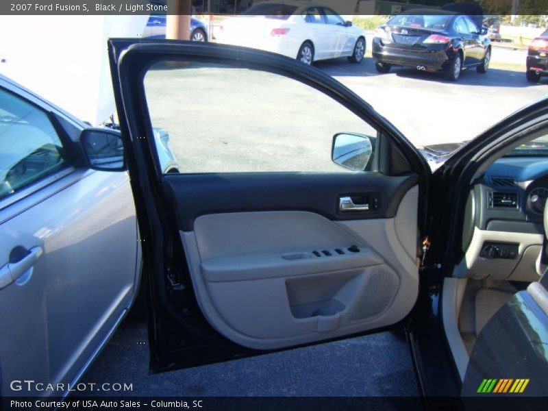 Black / Light Stone 2007 Ford Fusion S