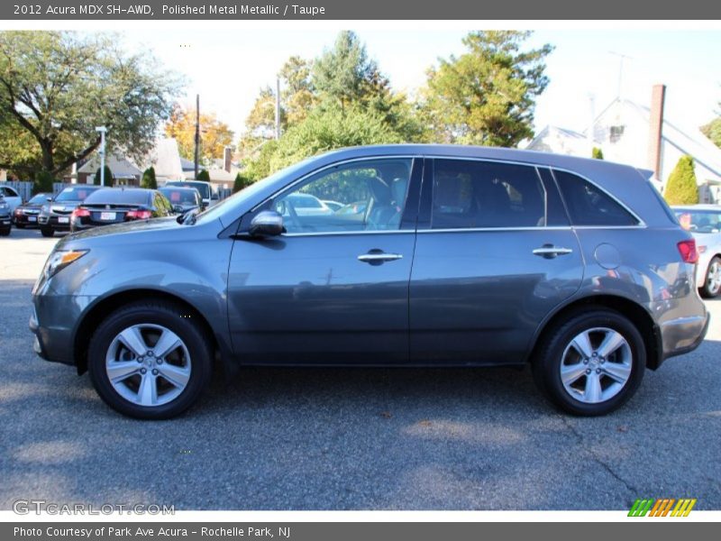 Polished Metal Metallic / Taupe 2012 Acura MDX SH-AWD