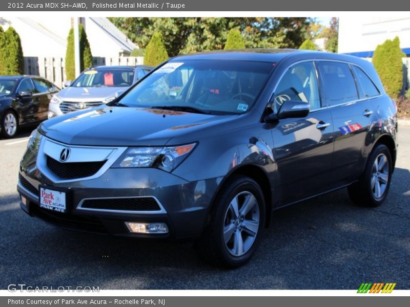 Polished Metal Metallic / Taupe 2012 Acura MDX SH-AWD