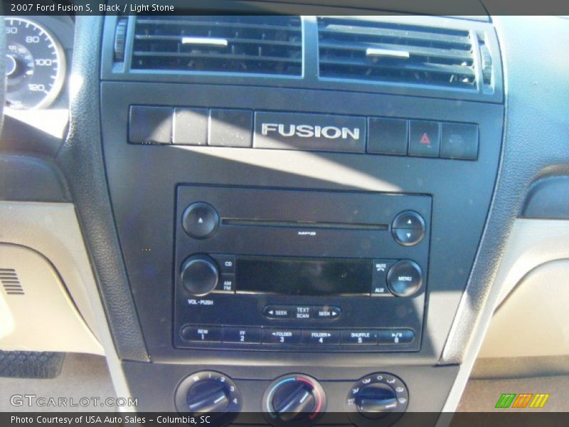 Black / Light Stone 2007 Ford Fusion S