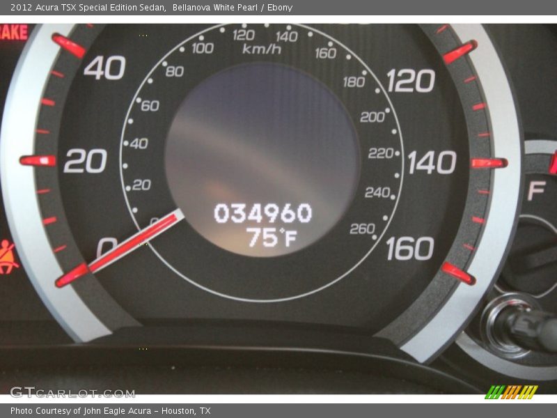 Bellanova White Pearl / Ebony 2012 Acura TSX Special Edition Sedan