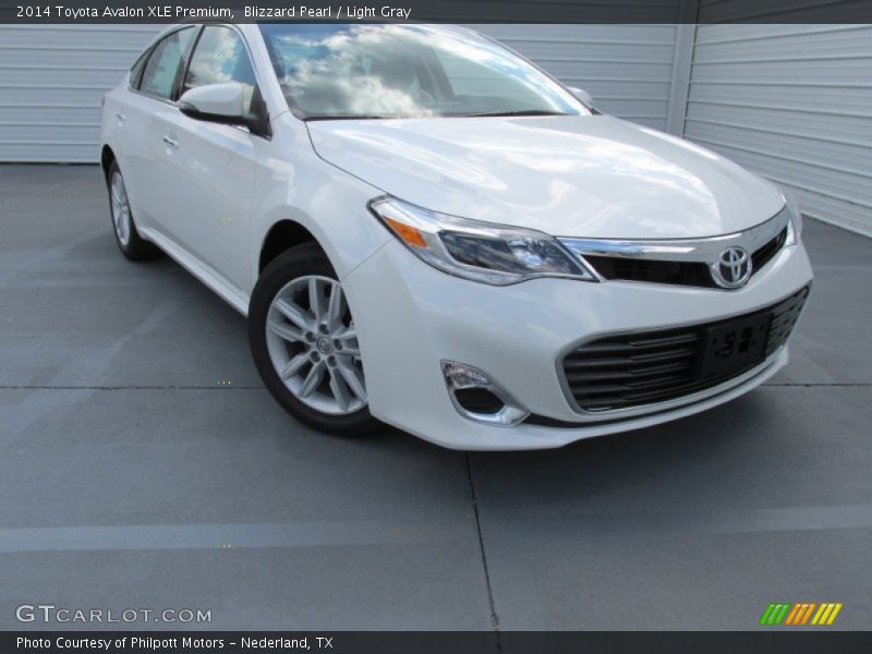 Blizzard Pearl / Light Gray 2014 Toyota Avalon XLE Premium