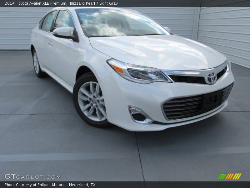 Blizzard Pearl / Light Gray 2014 Toyota Avalon XLE Premium