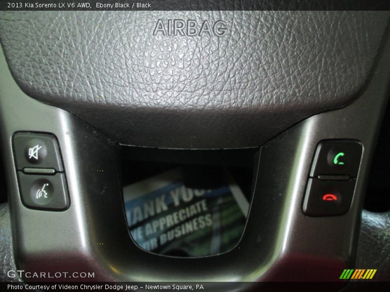 Ebony Black / Black 2013 Kia Sorento LX V6 AWD