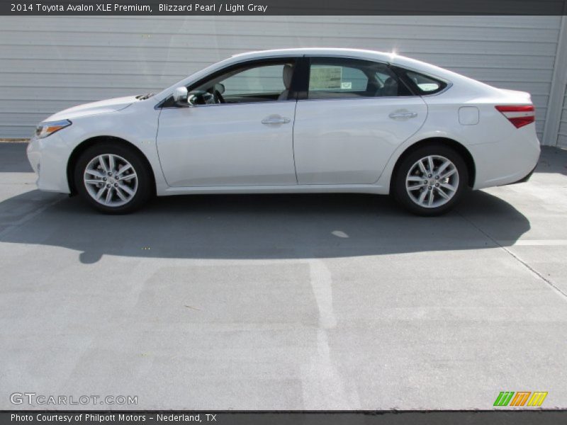 Blizzard Pearl / Light Gray 2014 Toyota Avalon XLE Premium
