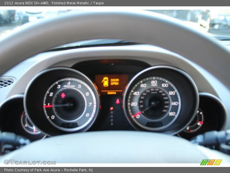 Polished Metal Metallic / Taupe 2012 Acura MDX SH-AWD