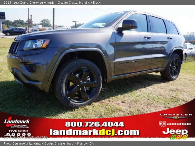 Granite Crystal Metallic / Black 2015 Jeep Grand Cherokee Altitude