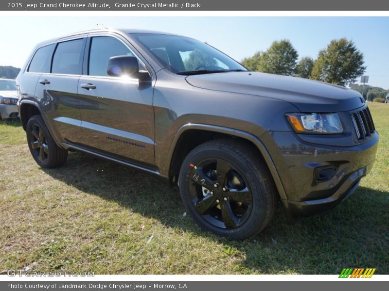 Granite Crystal Metallic / Black 2015 Jeep Grand Cherokee Altitude