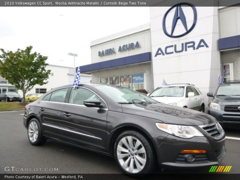 Mocha Anthracite Metallic / Cornsilk Beige Two Tone 2010 Volkswagen CC Sport