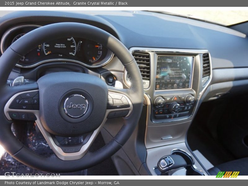 Granite Crystal Metallic / Black 2015 Jeep Grand Cherokee Altitude