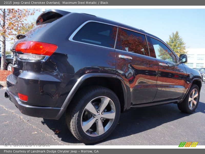 Maximum Steel Metallic / Black 2015 Jeep Grand Cherokee Overland