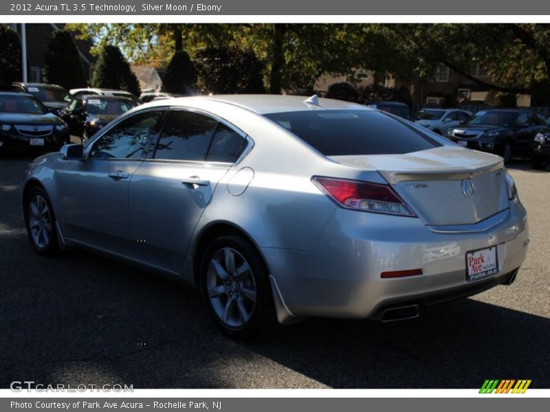 Silver Moon / Ebony 2012 Acura TL 3.5 Technology