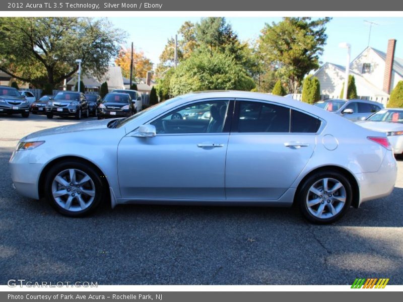 Silver Moon / Ebony 2012 Acura TL 3.5 Technology