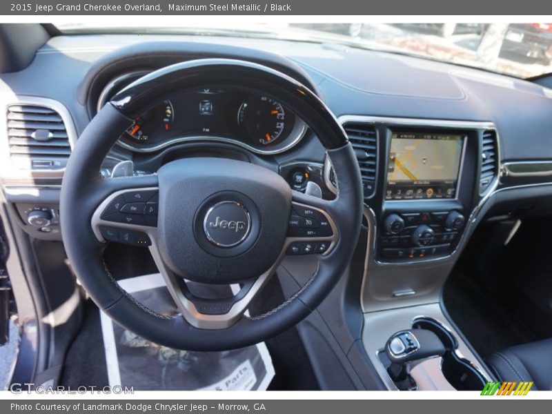 Maximum Steel Metallic / Black 2015 Jeep Grand Cherokee Overland