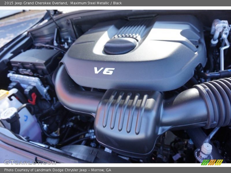 Maximum Steel Metallic / Black 2015 Jeep Grand Cherokee Overland