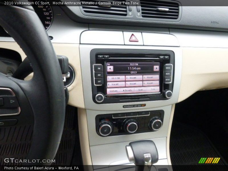 Mocha Anthracite Metallic / Cornsilk Beige Two Tone 2010 Volkswagen CC Sport