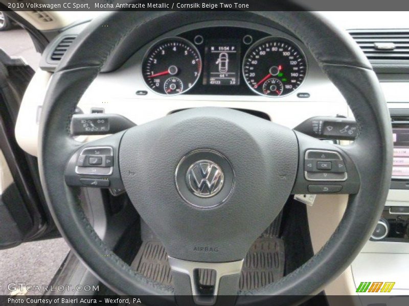 Mocha Anthracite Metallic / Cornsilk Beige Two Tone 2010 Volkswagen CC Sport