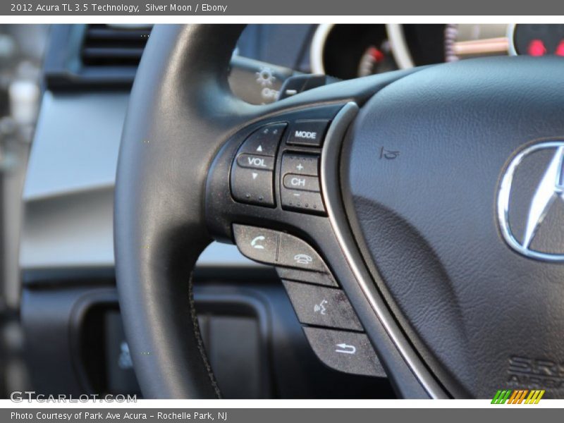 Silver Moon / Ebony 2012 Acura TL 3.5 Technology