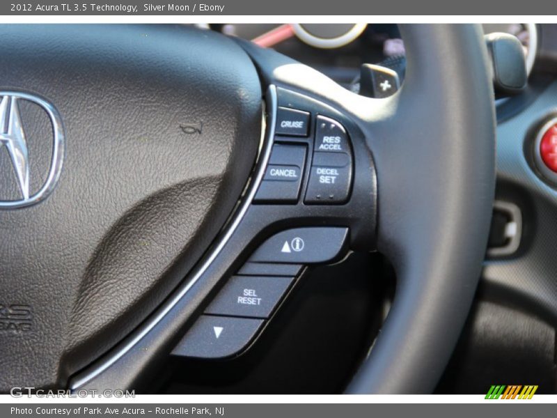 Silver Moon / Ebony 2012 Acura TL 3.5 Technology