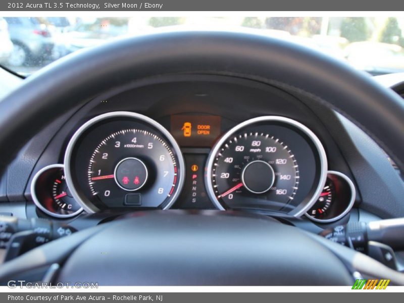 Silver Moon / Ebony 2012 Acura TL 3.5 Technology