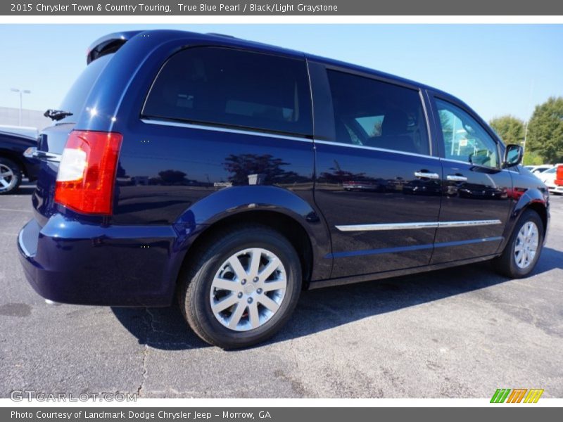 True Blue Pearl / Black/Light Graystone 2015 Chrysler Town & Country Touring