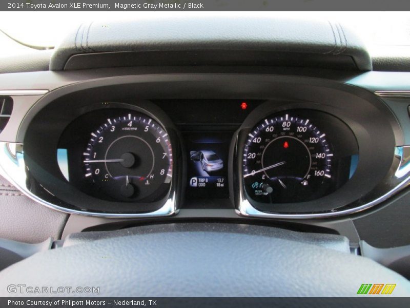 Magnetic Gray Metallic / Black 2014 Toyota Avalon XLE Premium
