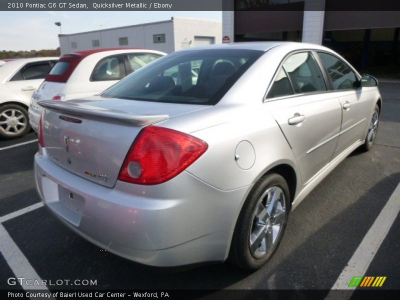 Quicksilver Metallic / Ebony 2010 Pontiac G6 GT Sedan