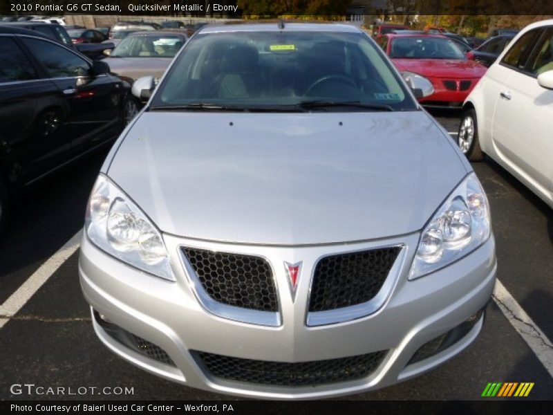 Quicksilver Metallic / Ebony 2010 Pontiac G6 GT Sedan