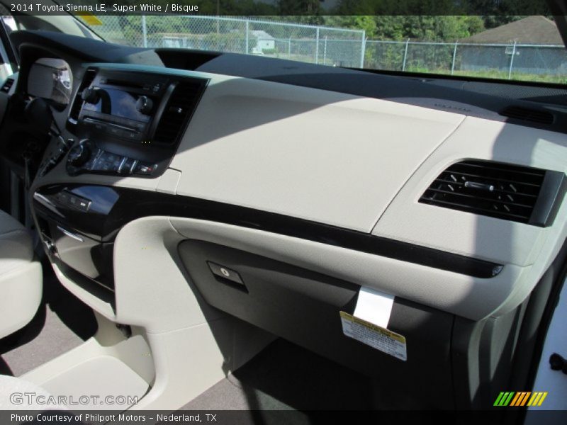 Super White / Bisque 2014 Toyota Sienna LE