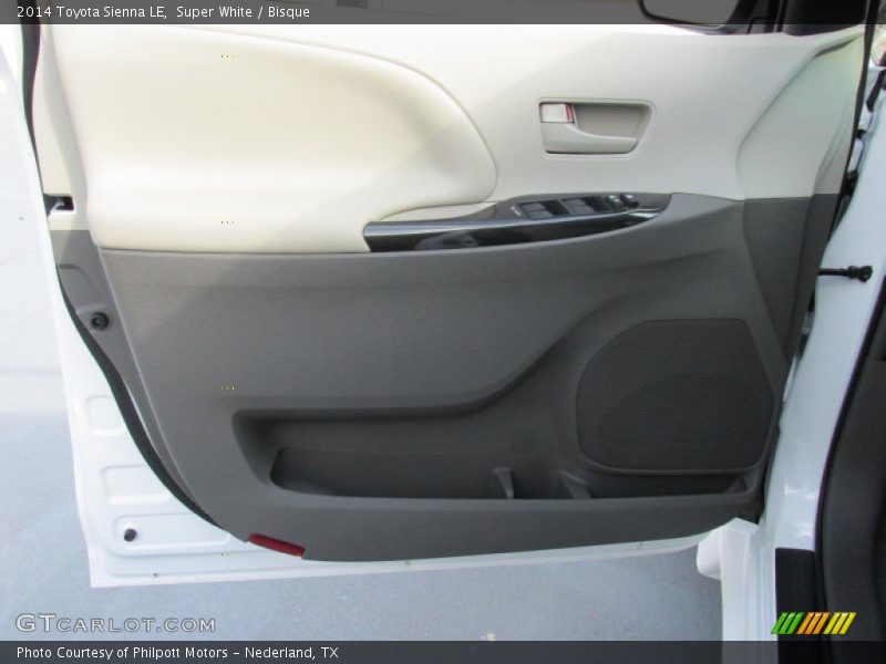 Super White / Bisque 2014 Toyota Sienna LE