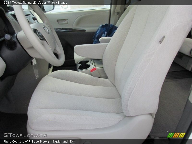 Super White / Bisque 2014 Toyota Sienna LE