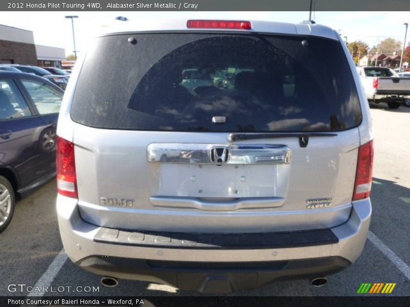 Alabaster Silver Metallic / Gray 2012 Honda Pilot Touring 4WD