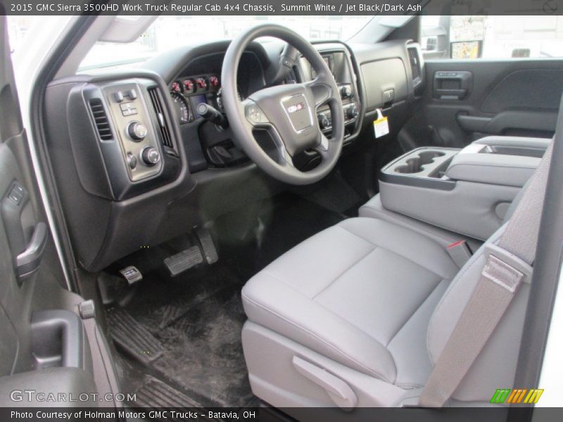 Summit White / Jet Black/Dark Ash 2015 GMC Sierra 3500HD Work Truck Regular Cab 4x4 Chassis