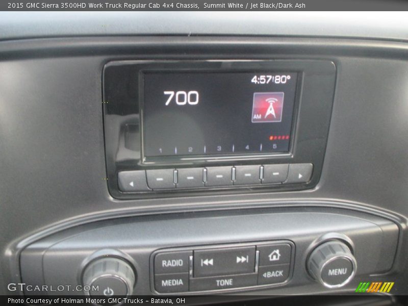 Summit White / Jet Black/Dark Ash 2015 GMC Sierra 3500HD Work Truck Regular Cab 4x4 Chassis