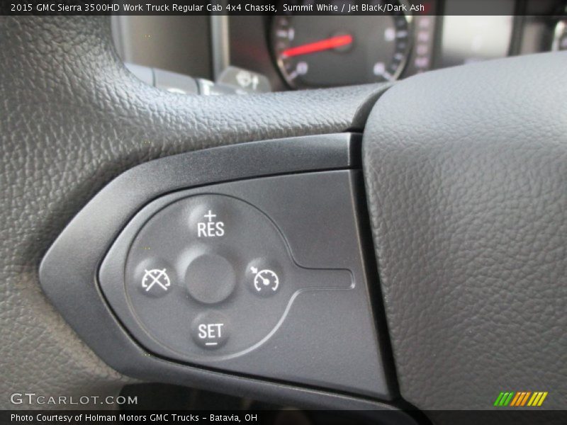 Summit White / Jet Black/Dark Ash 2015 GMC Sierra 3500HD Work Truck Regular Cab 4x4 Chassis