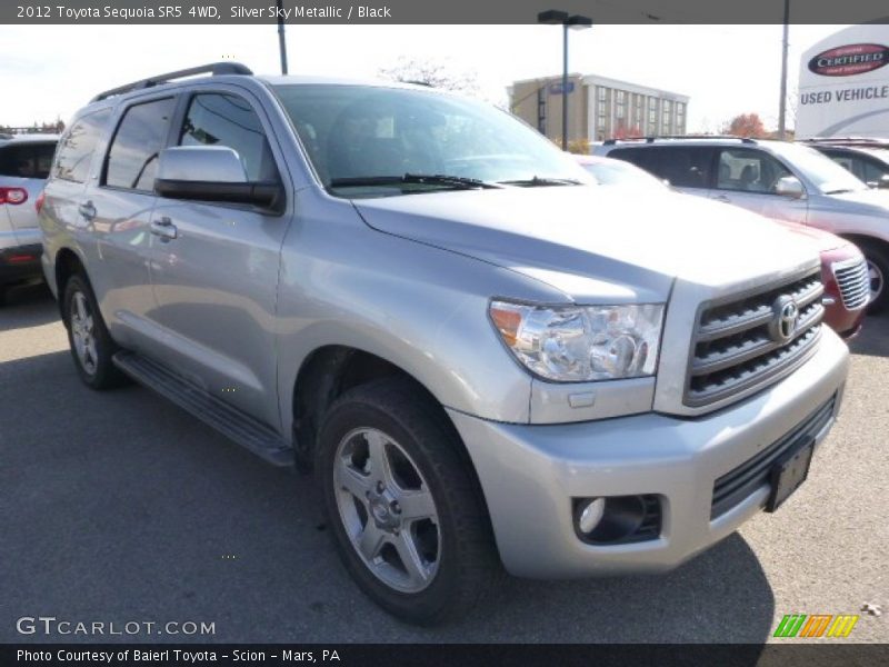 Silver Sky Metallic / Black 2012 Toyota Sequoia SR5 4WD