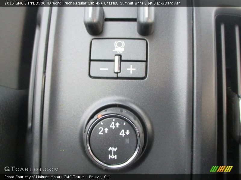 Summit White / Jet Black/Dark Ash 2015 GMC Sierra 3500HD Work Truck Regular Cab 4x4 Chassis