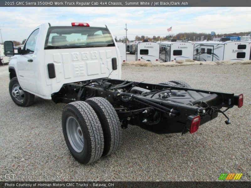Summit White / Jet Black/Dark Ash 2015 GMC Sierra 3500HD Work Truck Regular Cab 4x4 Chassis