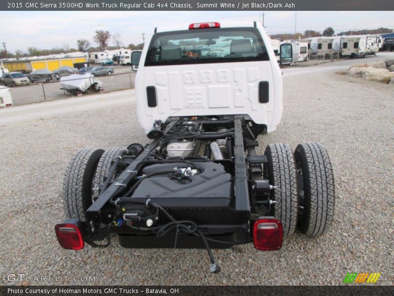 Summit White / Jet Black/Dark Ash 2015 GMC Sierra 3500HD Work Truck Regular Cab 4x4 Chassis