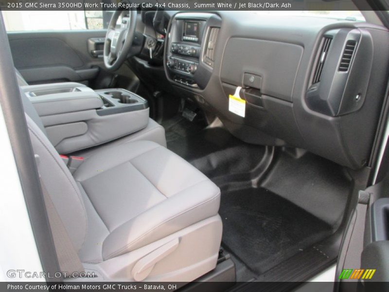Summit White / Jet Black/Dark Ash 2015 GMC Sierra 3500HD Work Truck Regular Cab 4x4 Chassis