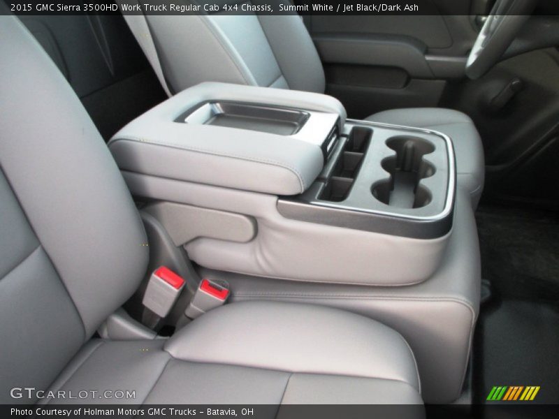 Summit White / Jet Black/Dark Ash 2015 GMC Sierra 3500HD Work Truck Regular Cab 4x4 Chassis