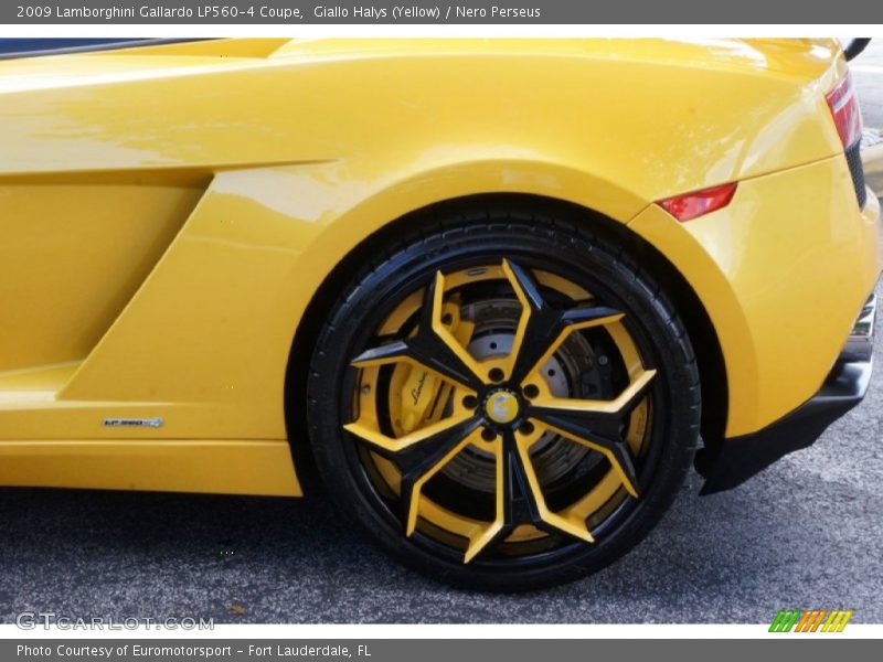 Giallo Halys (Yellow) / Nero Perseus 2009 Lamborghini Gallardo LP560-4 Coupe