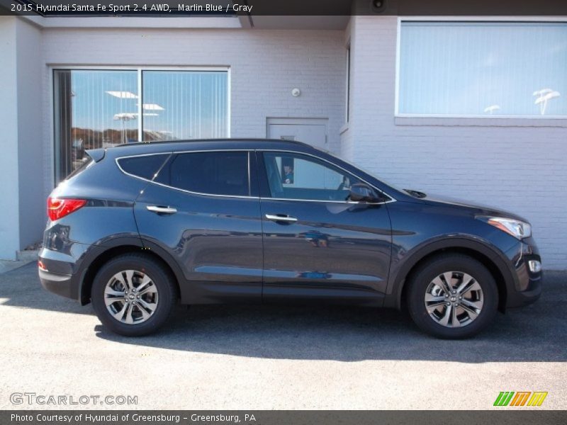 Marlin Blue / Gray 2015 Hyundai Santa Fe Sport 2.4 AWD