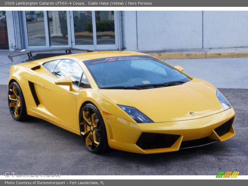 Giallo Halys (Yellow) / Nero Perseus 2009 Lamborghini Gallardo LP560-4 Coupe