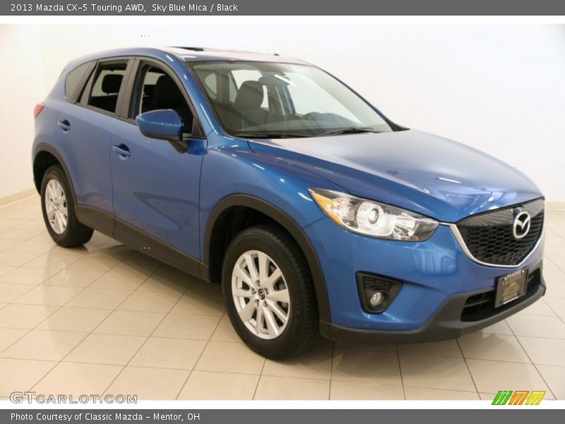 Sky Blue Mica / Black 2013 Mazda CX-5 Touring AWD