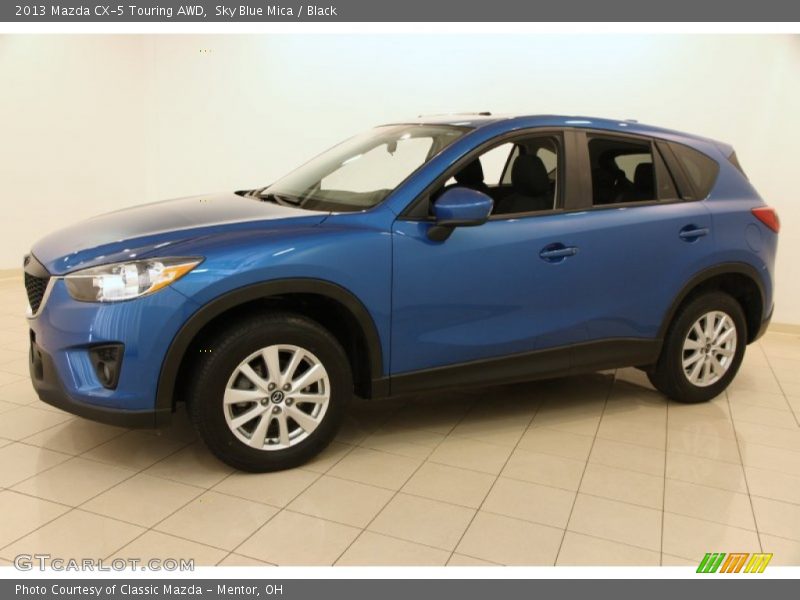 Sky Blue Mica / Black 2013 Mazda CX-5 Touring AWD