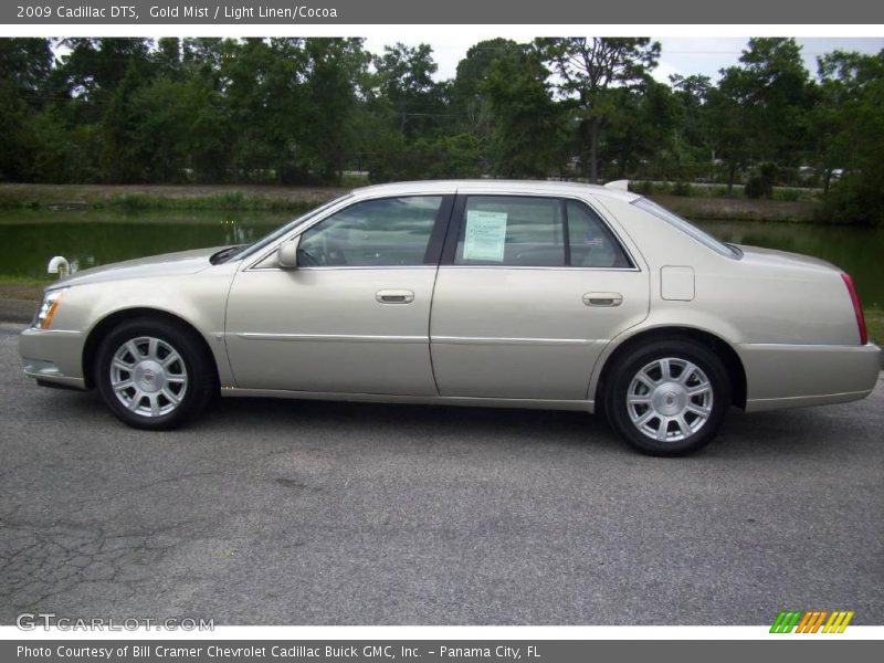 Gold Mist / Light Linen/Cocoa 2009 Cadillac DTS
